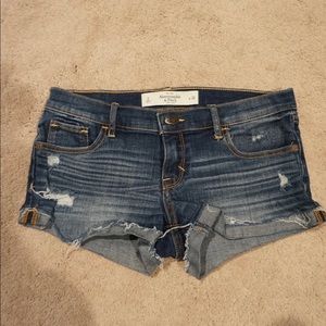 Abercrombie & Fitch Low-Rise Denim Shorts